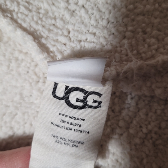 UGG Cream Hooded Women's Cardigan Size XS/S - Picture 3 of 4
